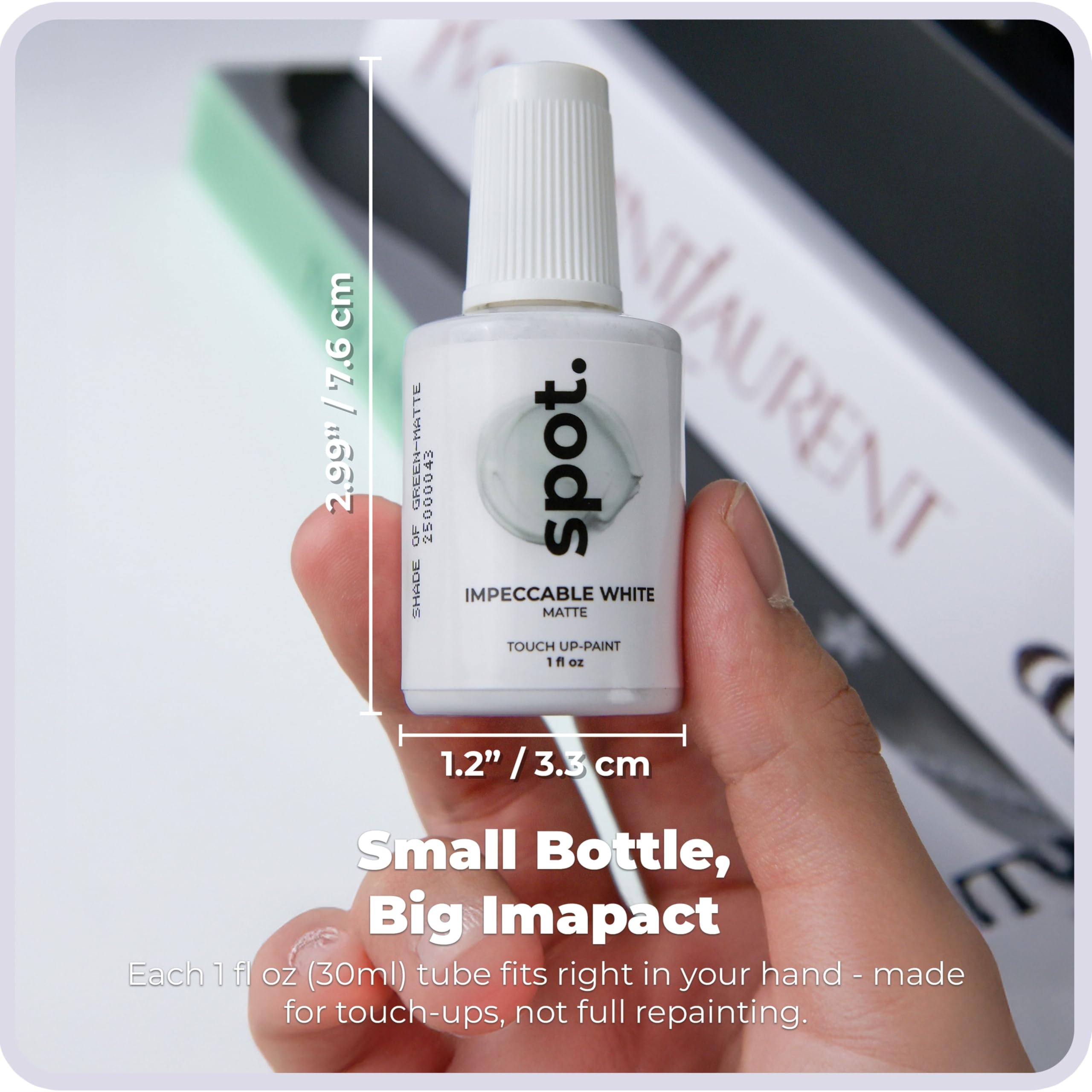 Touch-Up Paint | Matte Finish for Cabinets, Walls, Doors & Furniture | Multi-Tone White Repair Kit | Quick-Dry, Self-Priming, Low-Odor, Eco-Friendly | No-Sanding or Primer Needed | 3 Pack by spot.