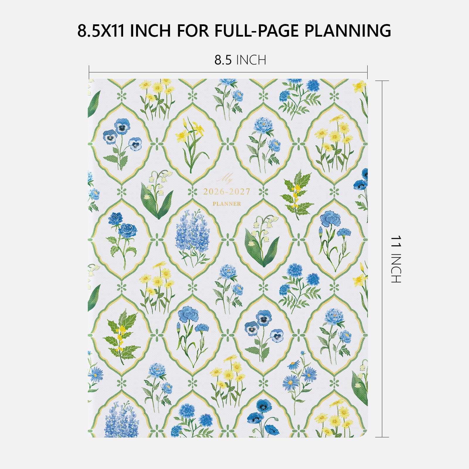 Monthly Planner 2026-2027, Jotsome 18 Months Calendar Planner from July 2026 to December 2027, 8.5"x11", Stitched Binding, Soft Cover, Daily Monthly Personal Planner for School Plan, Study and Schedule, Multi