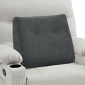 TANYOO Back Support Pillow for Recliner Soft Dual Layer Lumbar Support Pillow with Shredded Memory Foam Ergonomic Orthopedic Couch Lumbar Cushions for Elderly Lower Back Pain Relief Dark Grey