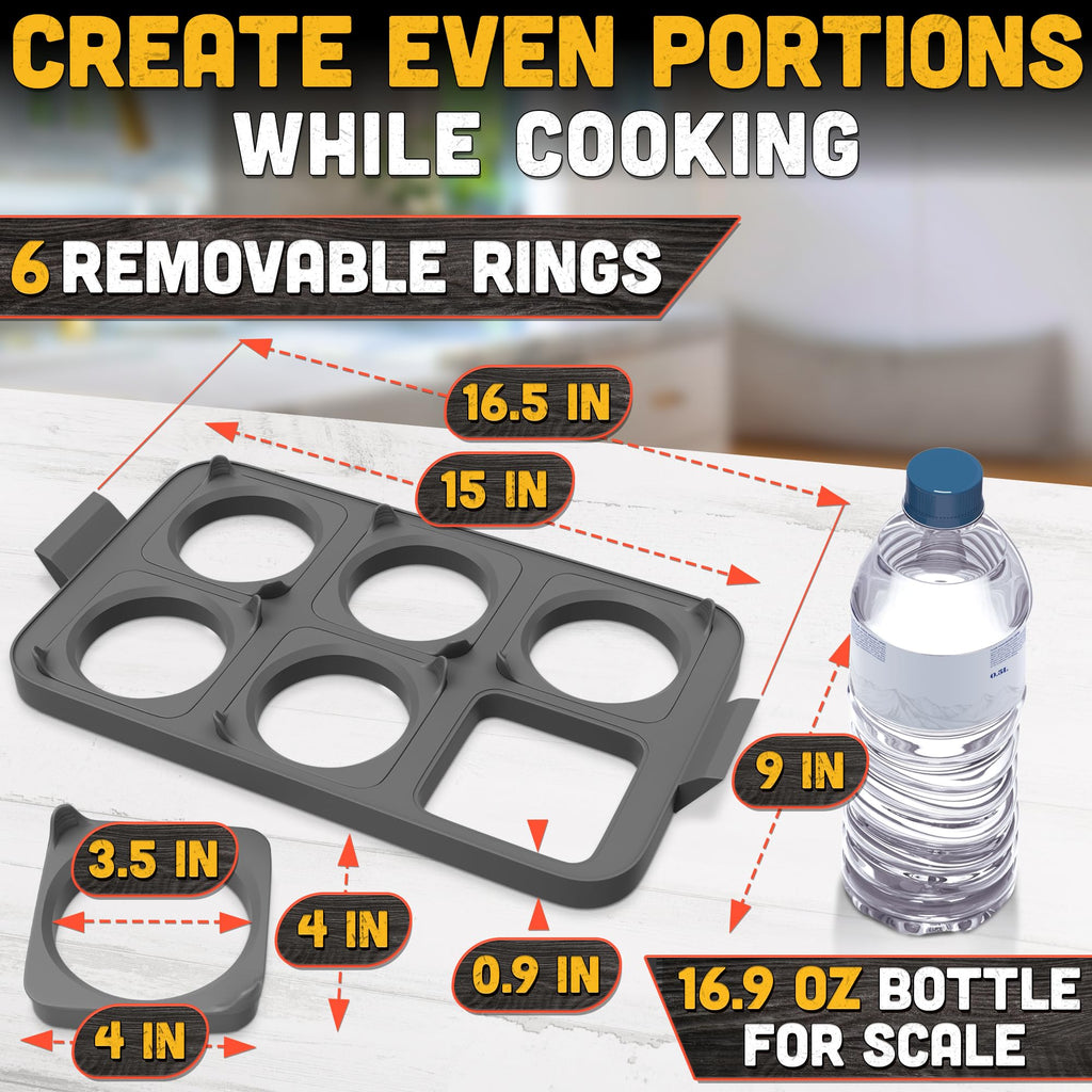 Silicone Egg Molds for Griddle - Rings for Frying Eggs Mold Ring - Kitchen Round Cooker Ring Egg Rings for Griddle