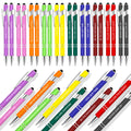 Greengines 30 Pcs Inspirational Pens - Motivational Ballpoint Pens Bulk with quotes Stylus Tip Gifts for School Coworkers Black Ink