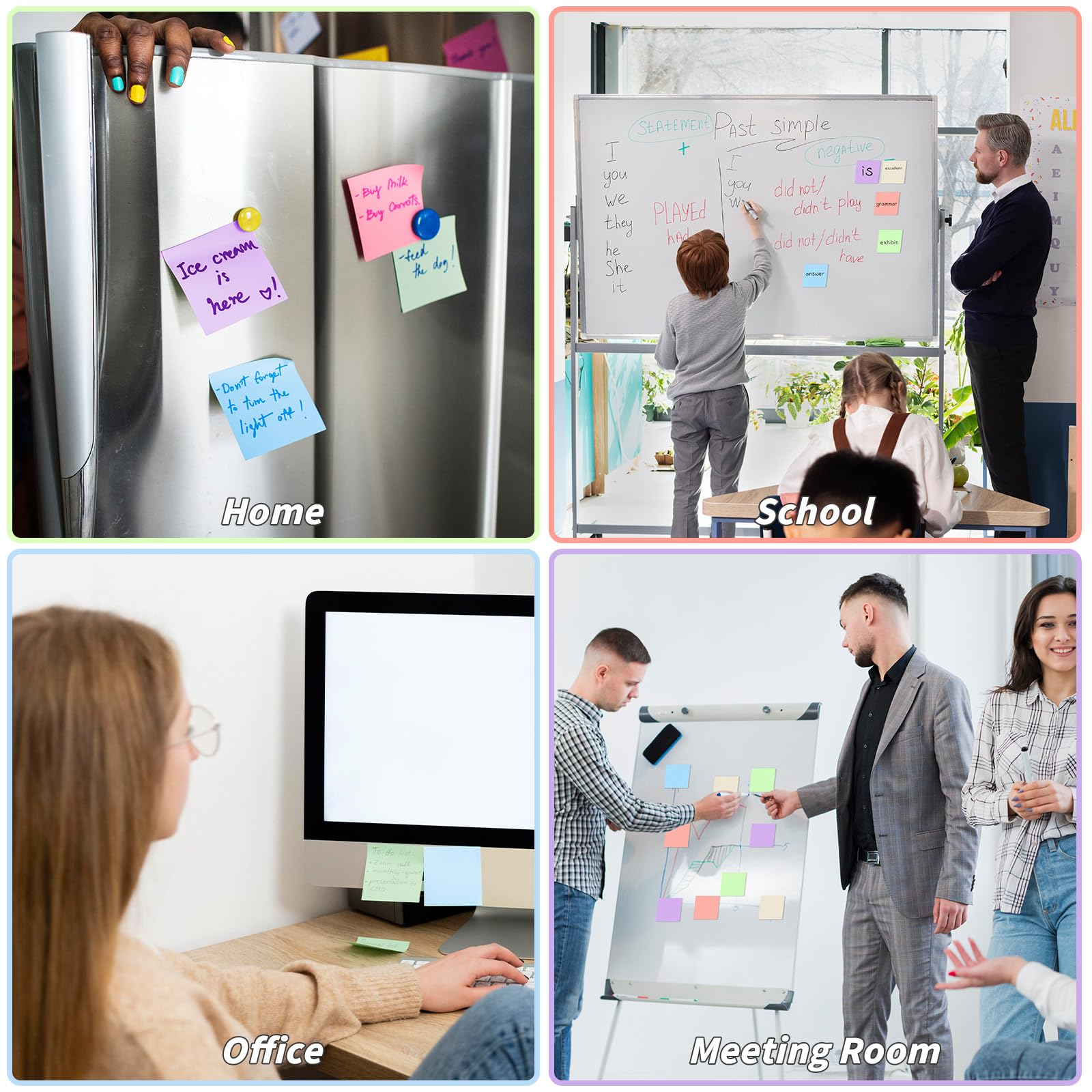 35 Pack Sticky Notes Bulk 3 x 3 In Self Stick Notes Pads Colorful Posted Note in 5 Morandi Pastel Colors Adhesive Paper Memo 75 Sheets/Pad Easy to Post for Office Home School Notebook Wall Door Window