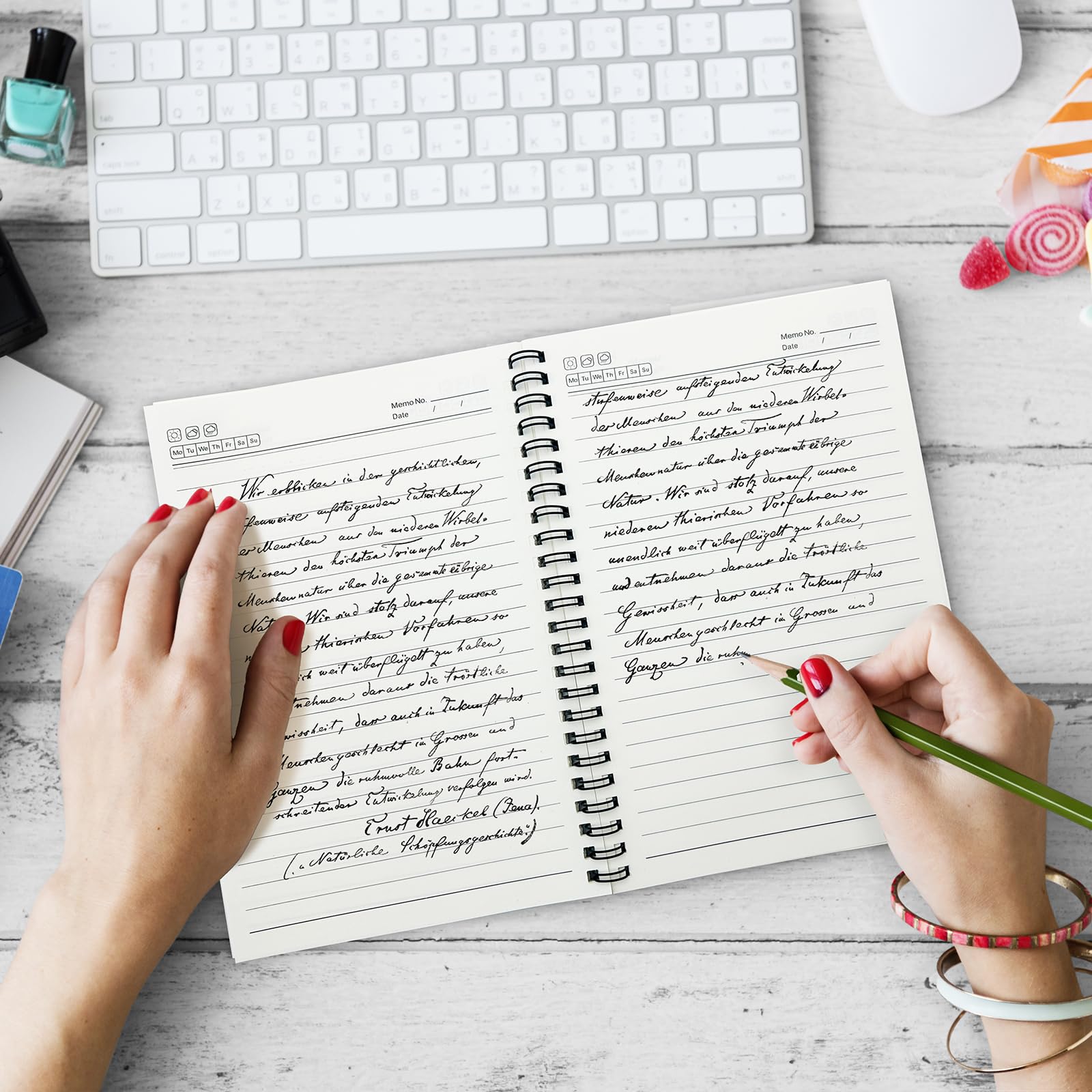 12 Pack A5 Spiral Notebook, College Ruled Journals 8.3" x 5.5", 120 Pages Lined Writing Pads