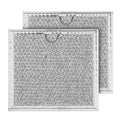 2pcs Microwave Grease Filter Replacement, 6-3/8"x6-3/4"(17.2x16.2cm) Vent Filter Compatible with GE WB02X11534 & Samsung DE63-00666A for Kitchen Ventilation Over the Range Hood Fan Oven Parts