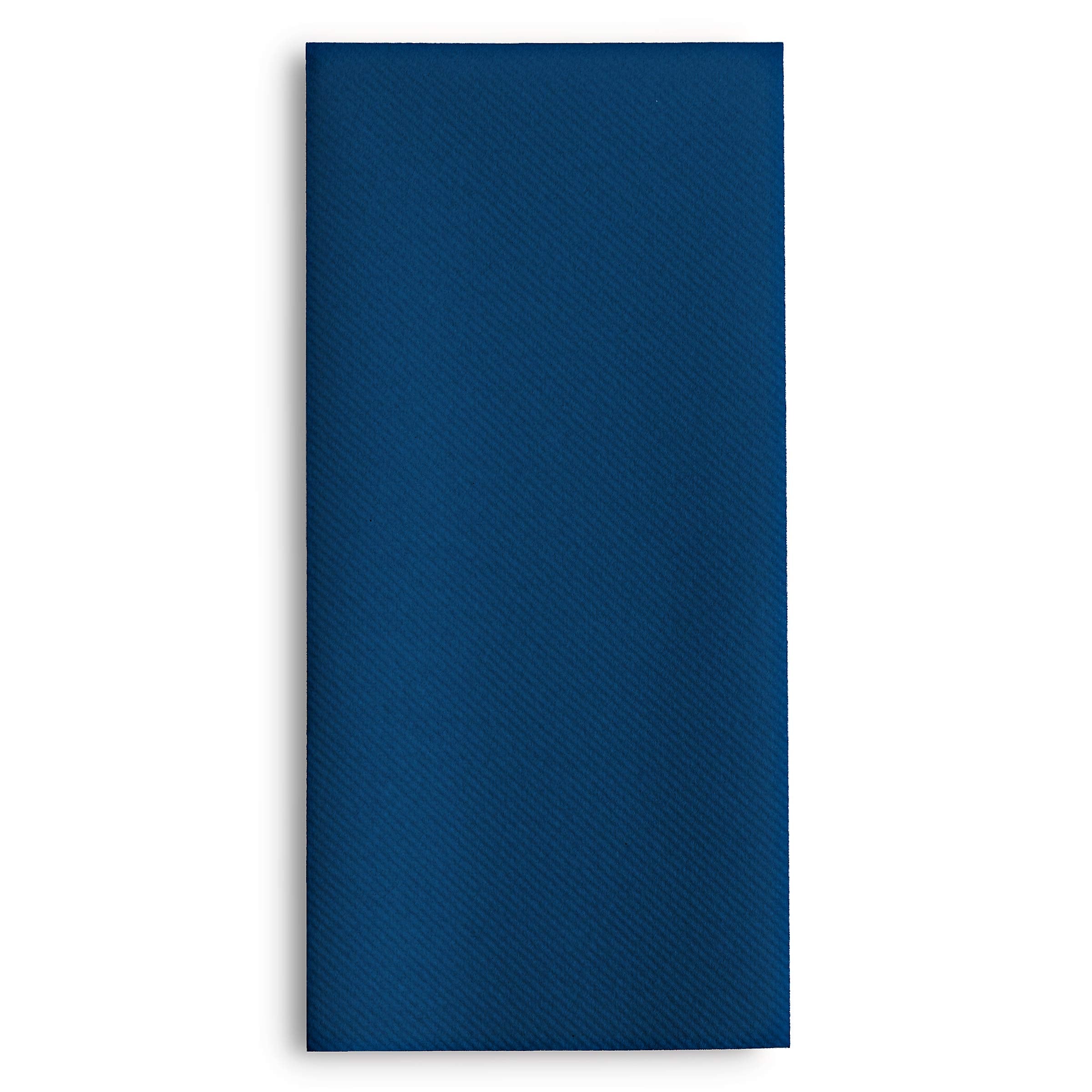 100 Linen-Feel Colored Paper Napkins - Decorative Cloth-Like Dark Blue Dinner Napkins - Soft And Absorbent. For Kitchen, Party, Wedding, Bathroom Or Any Occasion. (Pack of 100)