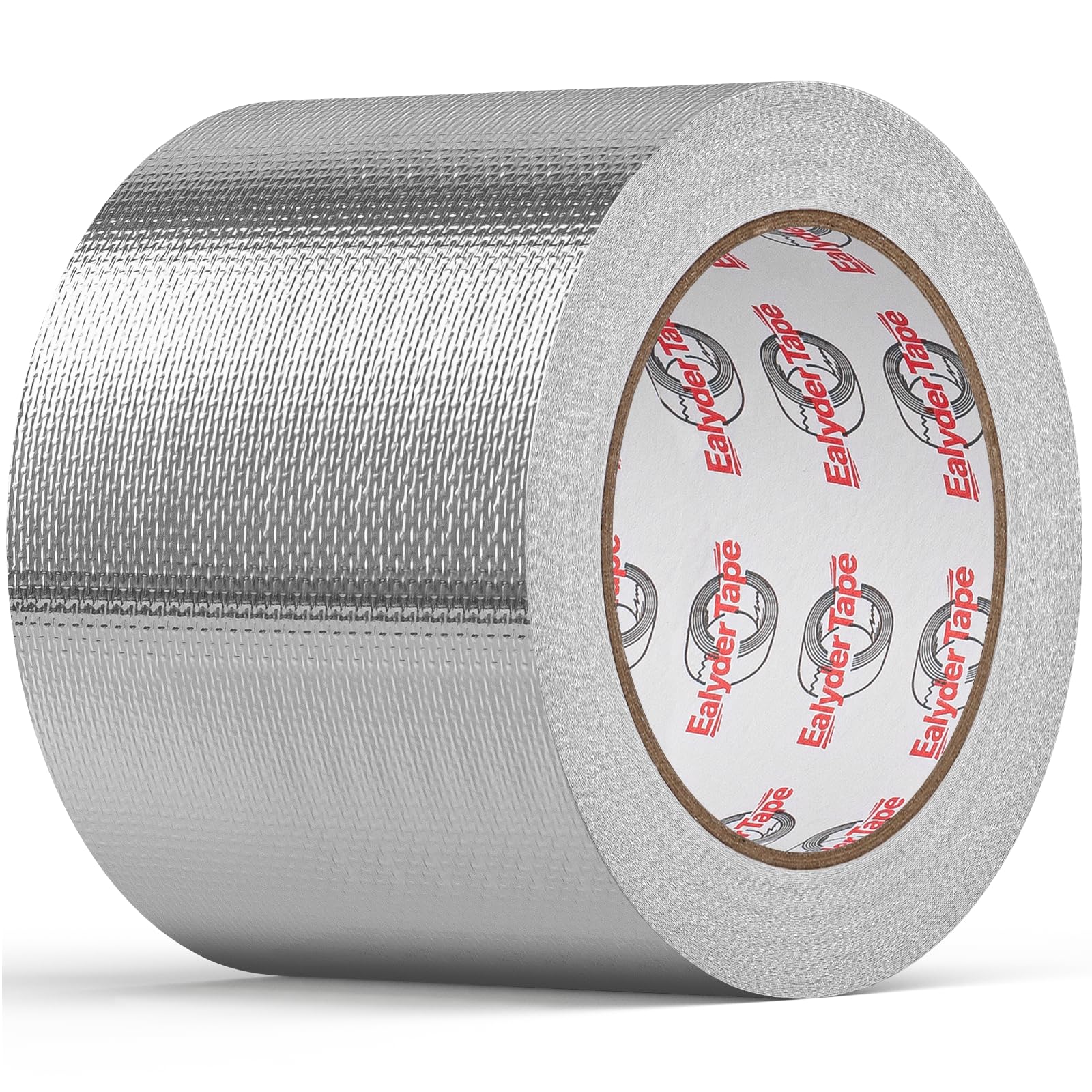 Ealyder Tape 4in x 82ft Adhesive Aluminum Foil Heat Shield Tape, Fiberglass Thermal Insulation Reflective Material for Pipe, Duct, Exhaust, HVAC and High Temp Protection, 5.91MIL