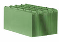 Pendaflex File Organizers, Sturdy Alphabetic File Guides, Legal Size, A-Z Preprinted Headings, Plain Tabs, 25-Point Green Pressboard, 65% Recycled Fiber, 25 Guides/Box