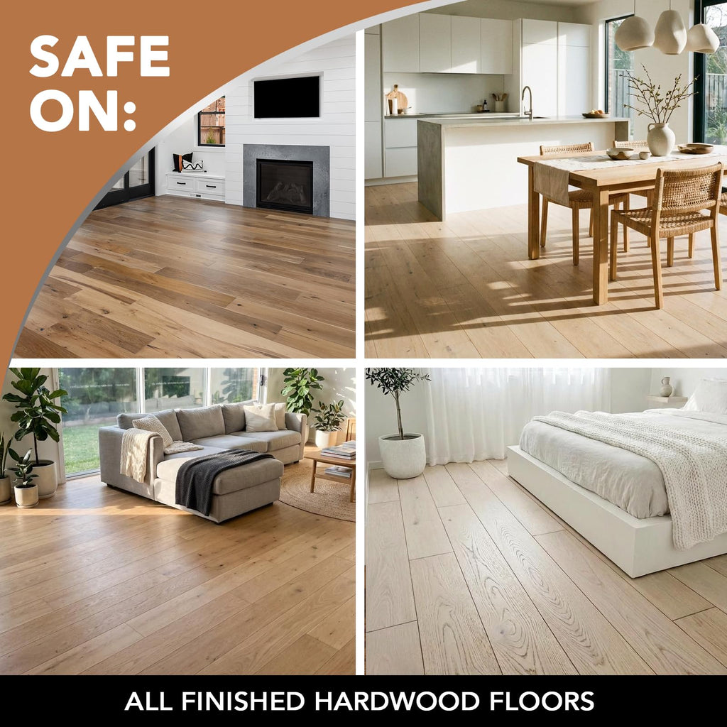 Weiman High-Traffic Hardwood Floor Polish and Restorer - Natural Shine, Removes Scratches, Leaves Protective Layer 32 fl. oz