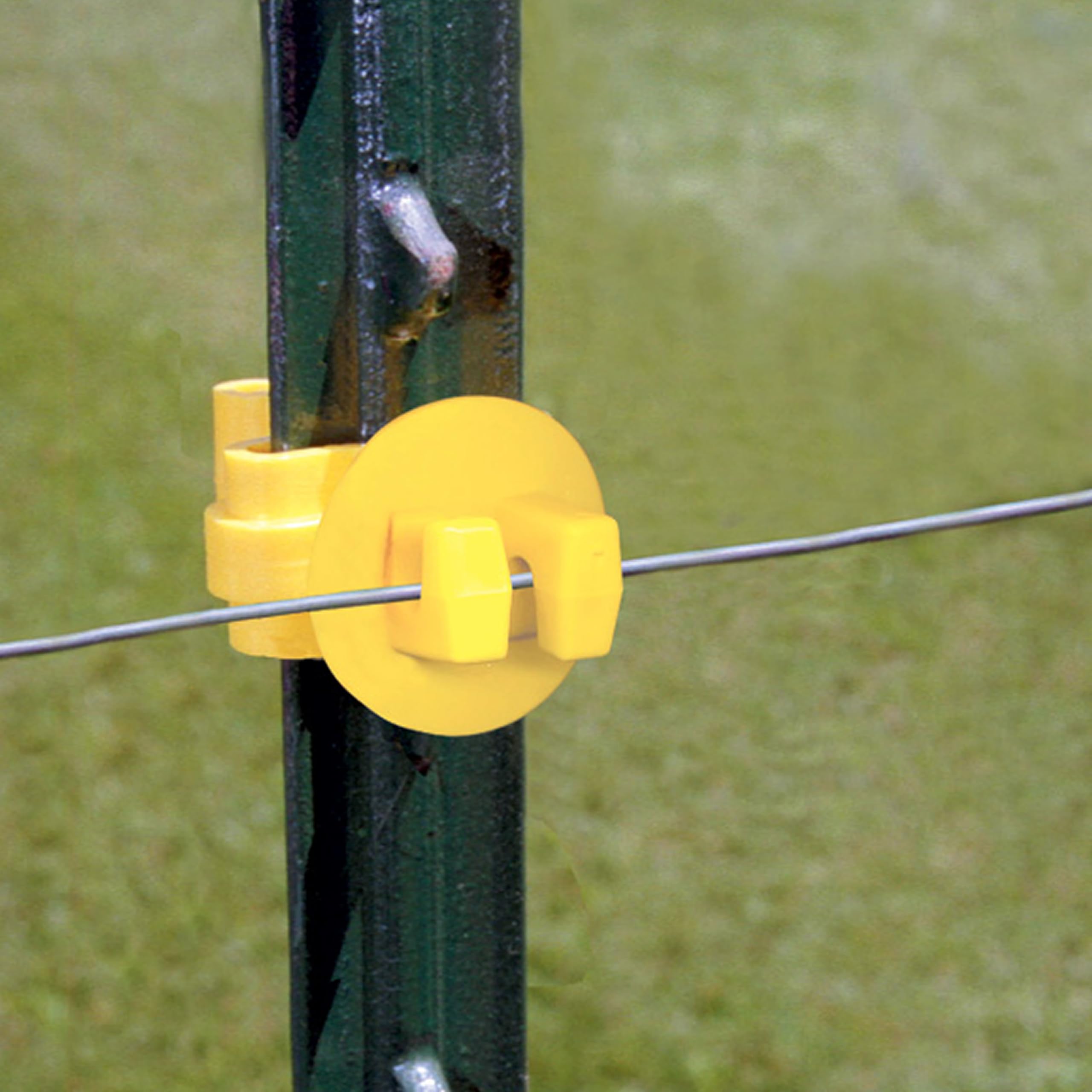 Zareba ITY-Z Standard Snug-fitting T-Post Insulator, 25 Per Bag, Yellow