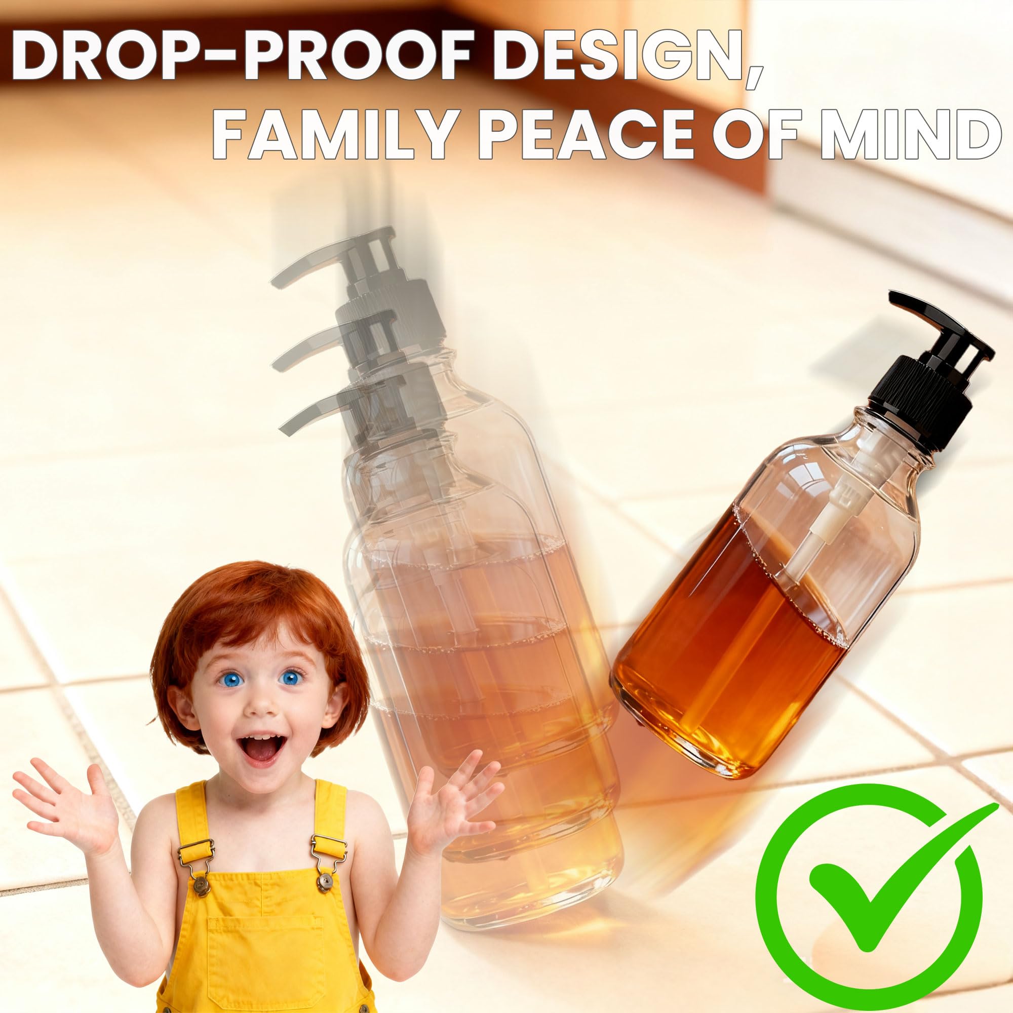 Coffee Syrup Dispenser & Coffee Bar Accessories – 4 Bottles, 5 Pumps, Plastic