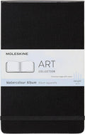 Moleskine Art Watercolor Album, Hard Cover, Large (5" x 8.25") Plain/Blank, Black, 72 Pages