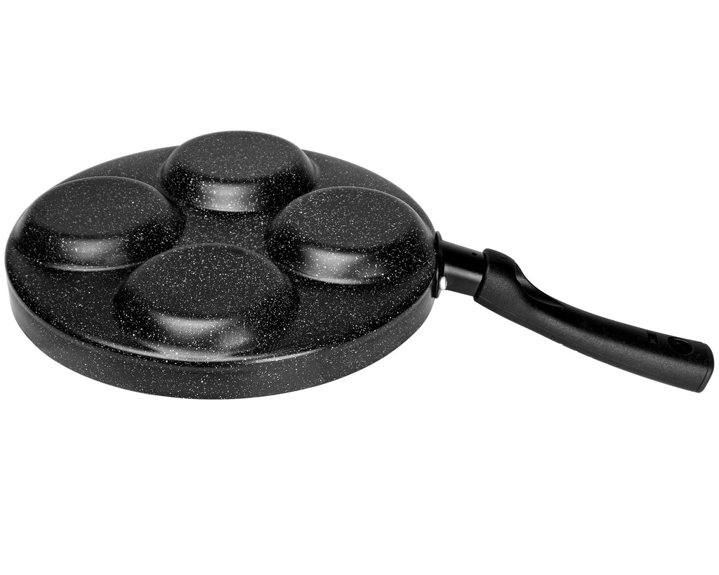MyLifeUNIT Aluminum 4-Cup Egg Frying Pan, Non Stick Egg Cooker Pan