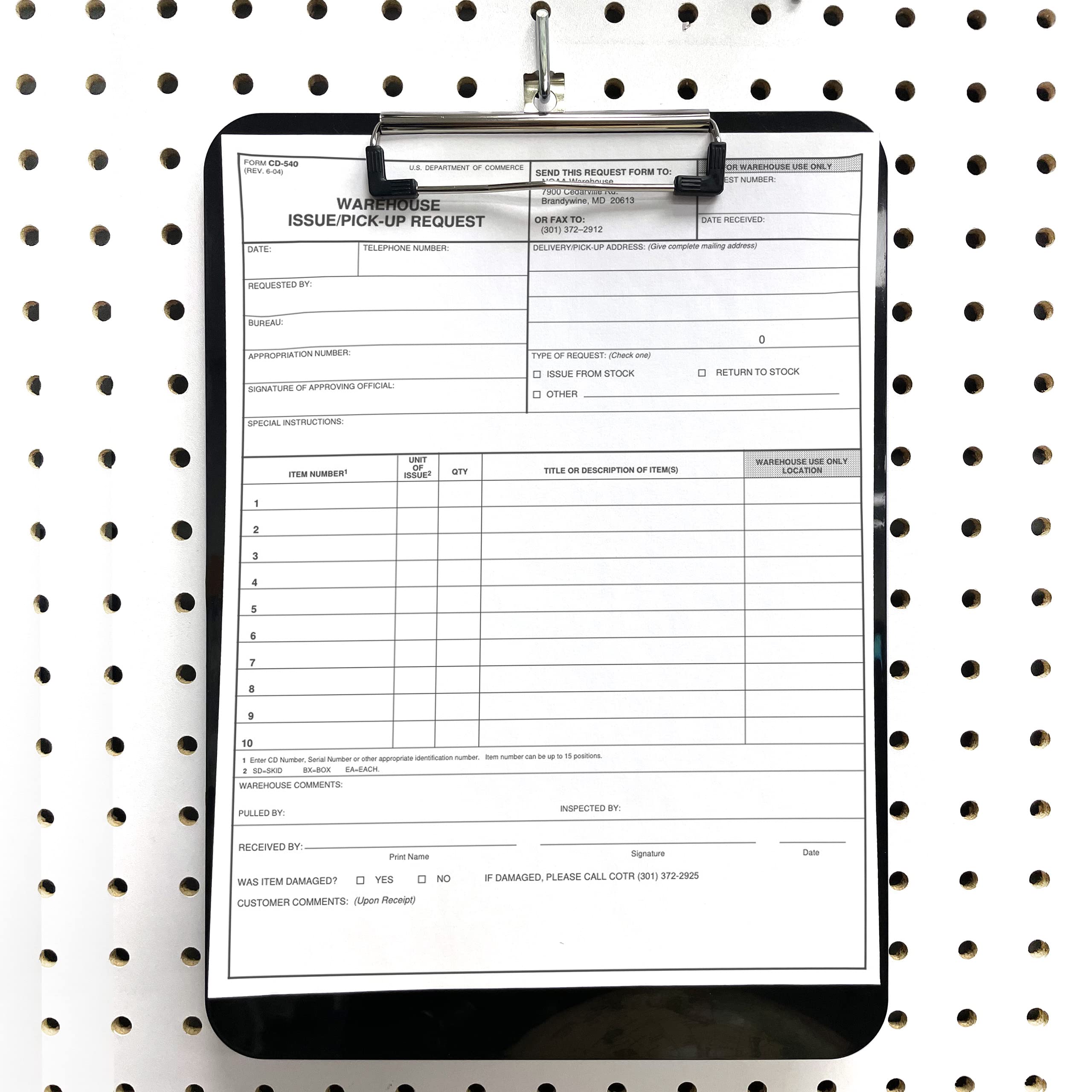 Officemate Magnetic Clipboard with Low Profile Clip, Black, Recycled Plastic (83215)