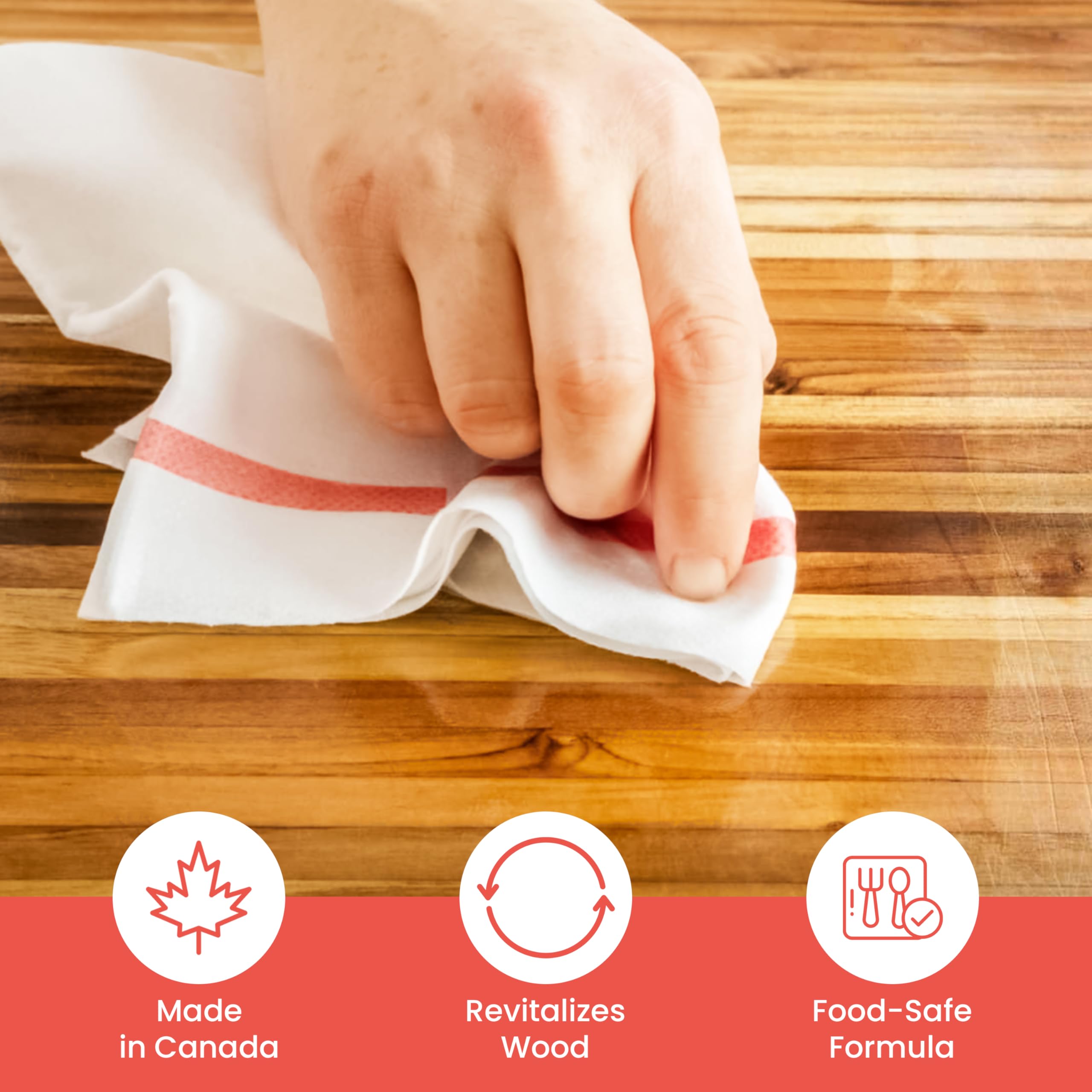 Cutting Board Cream 100% CANADIAN WAX and OIL - Food Grade Wax for Wooden Utensils, Tools, Countertops - Cutting Board Polish - Cracking and Warping Protection - 118ml/(4 oz) - Beaver Wood Care