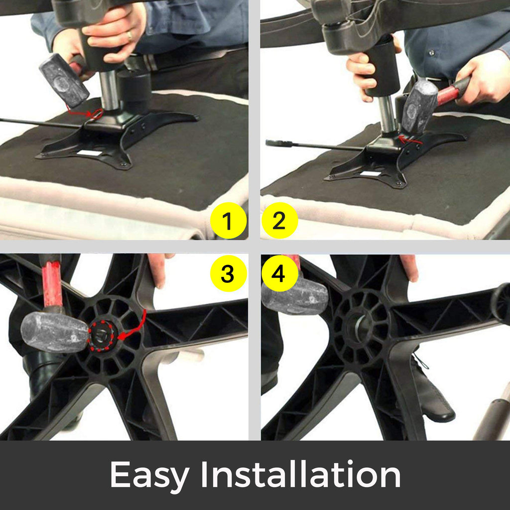 MotionGrey - Easy Office Chair Cylinder Replacement, Heavy Duty Hydraulic Chair Piston, Easy Installation Gas Lift Cylinder- Universal Fit for Executive Chair & Gaming Chair - Safe Stable & Secure