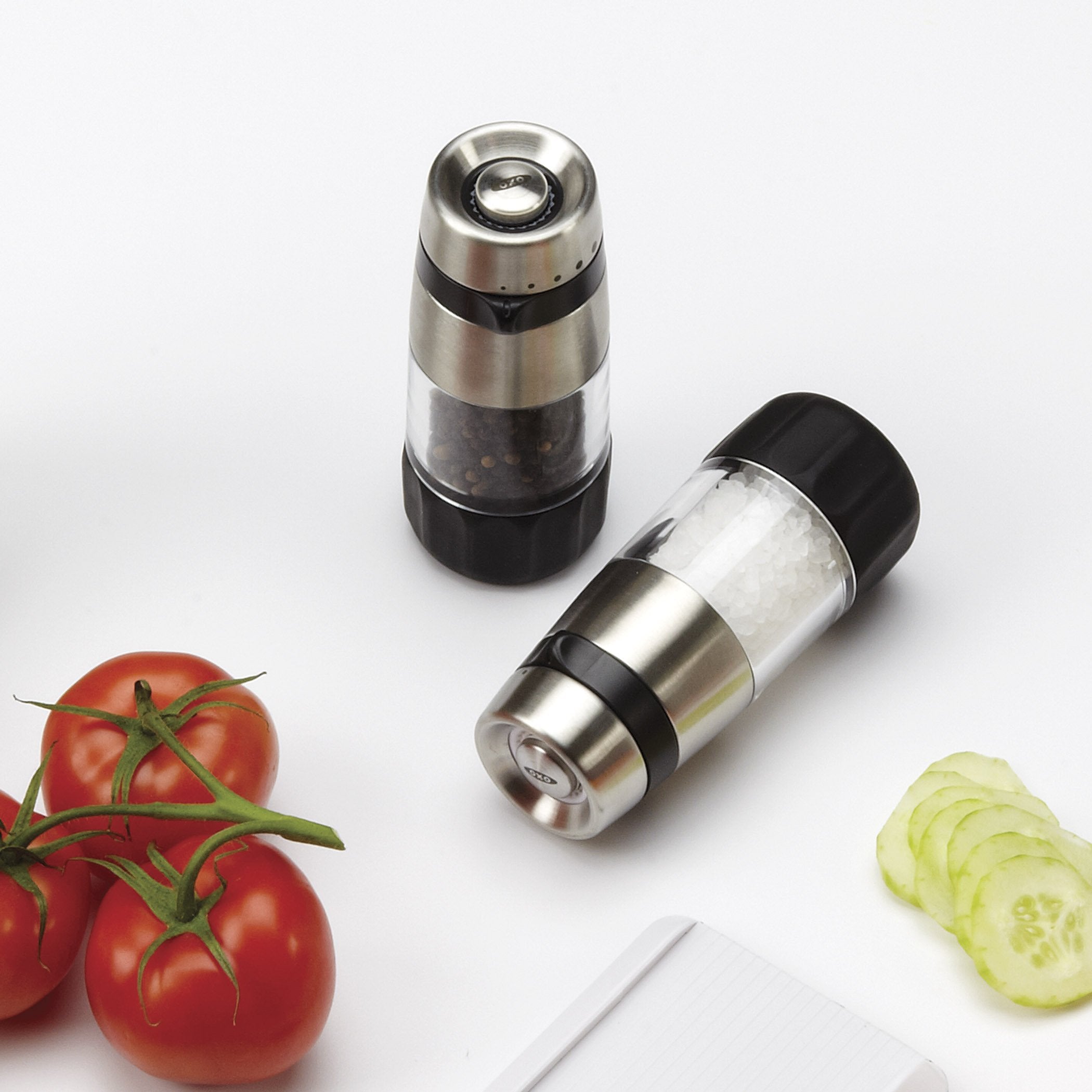 OXO Good Grips 1140600BK Salt Grinder (Silver)