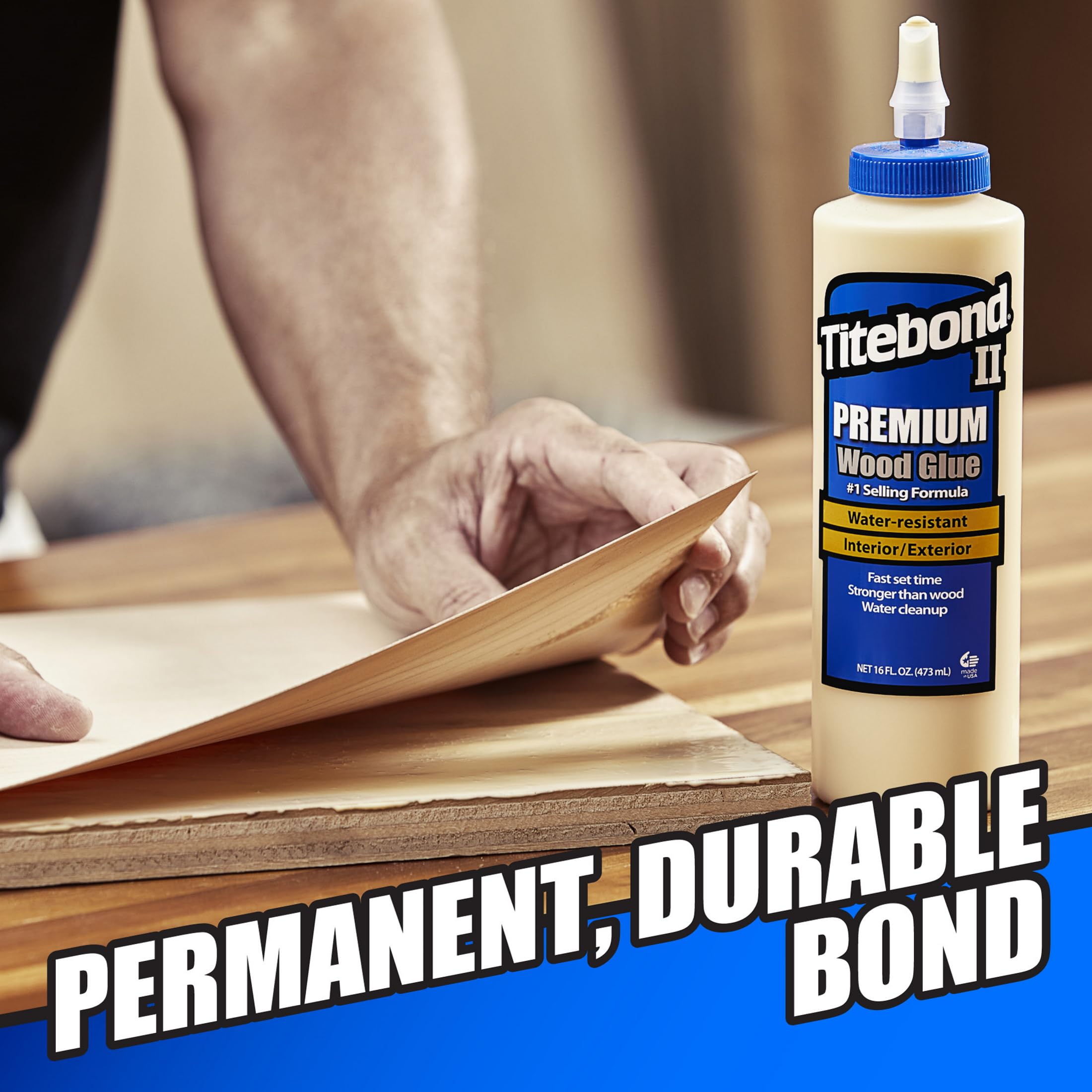 Franklin 5004 Titebond II Premium Wood Glue, 16-Ounces