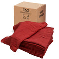 CH Cotton Shop Towel – Absorbent Shop Towels (14" x 12" - Pack of 100 - Red) Multipurpose Cleaning Towels for Automobiles, Industries, Garages, and Homes