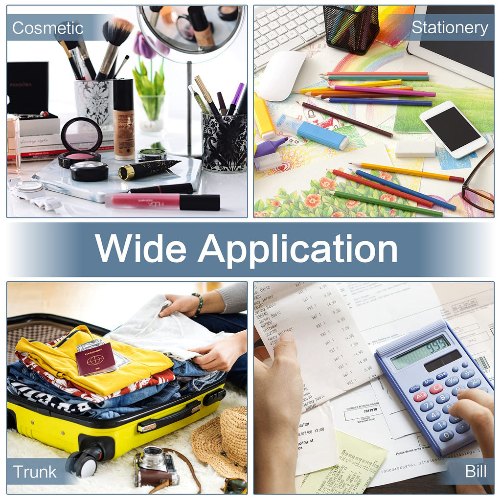 22 Pcs A6 Zipper File Bags, Mesh Zipper Pouch Document Bag Waterproof Mesh Pencil Pouch Plastic Zipper Pen File for Home School Office (Black)