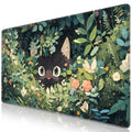 Anime Mouse pad, Canjoy 31.5x15.7inch Black Cats Kawaii Cute Mouse MatLarge Big Computer Keyboard Desk Pad with Non-Slip Rubber Base