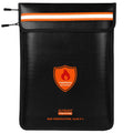 Fireproof Bag - Waterproof Document Bag with Zipper for Cash/important Documents/valuables (seal Protection), 15x11" (a4 Size), Fire Proof Pouch with Reflective Strip