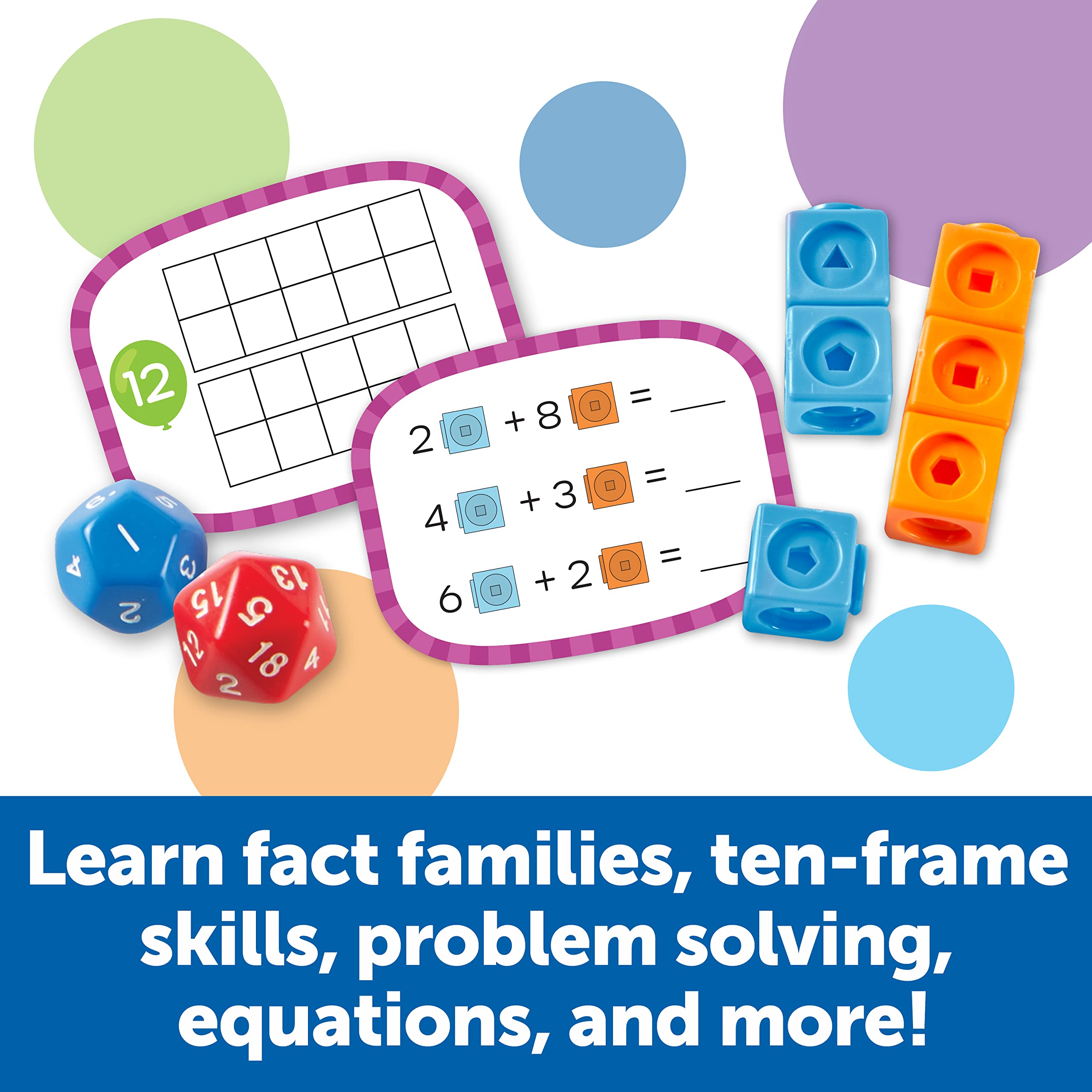 Skill Builders! 1st Grade Addition & Subtraction, Homeschool Curriculum, First Grade Learning Games, First Grade Learning Materials, 109 Pieces, Age 6+