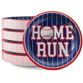 Party Solids Baseball Plates Paper Heavy Duty 7 Inch Baseball Paper Plates Disposable 120 Pcs 350 GSM, Boys Party Decorations For Boys Birthday Supplies And Sports Birthday Decorations