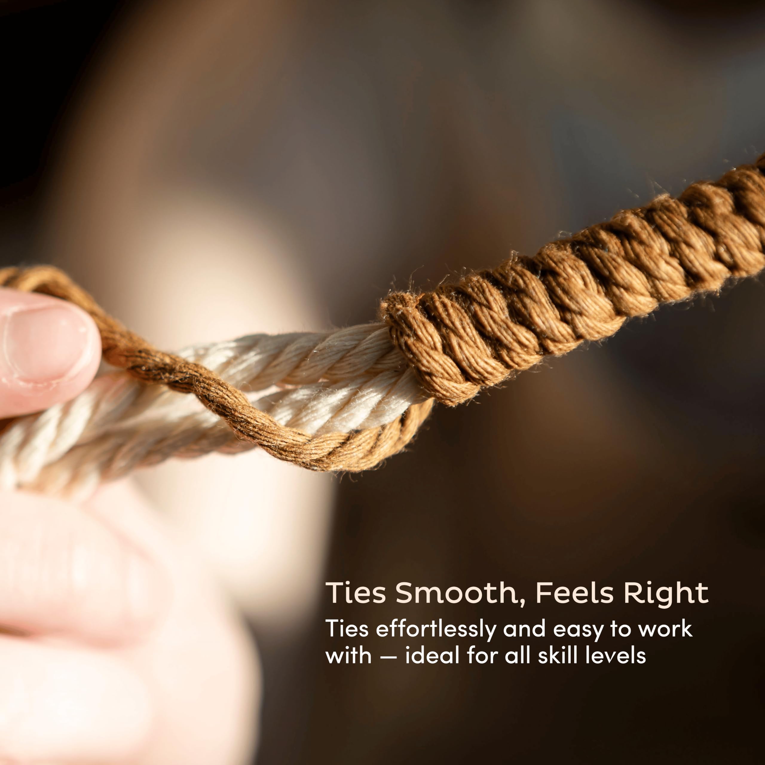 Nook Theory 3mm Macrame Cord 220 Yards - 4mm 5mm Soft Macrame Rope Perfect for Knots - Macrame Supplies for Wall Hangers & Boho Decorations - Cotton Rope - Macrame String (Milk Cream, 3mm)