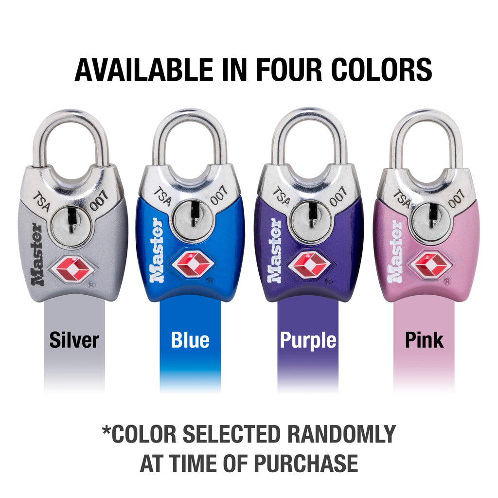 Master Lock 4689Q TSA Accepted Padlocks with Keys, 4-Pack