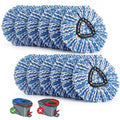 Bibikulala 12 Pack Spin Mop Head Refill for Vileda Mop Heads, Mop Head Replacement for 2 Tank System