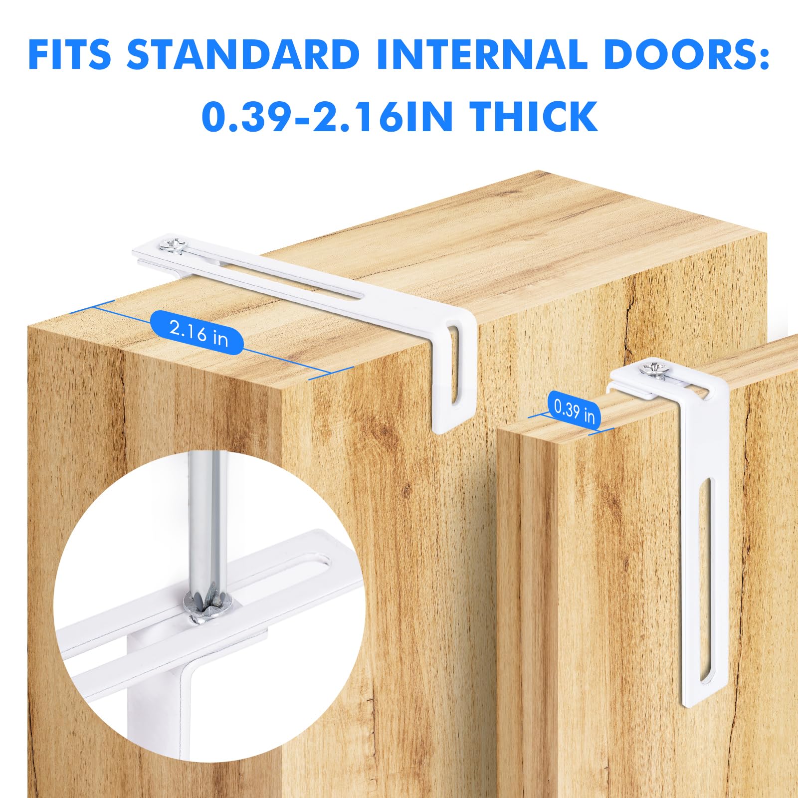 Magnetic Dry Erase Board for Doors, 24x18 Inch Whiteboard with Adjustable Long Arm Hook Mount - Easy to Install, Portable Hanging White Board for Home, Dorm Room, Office Cubicle & Small Spaces