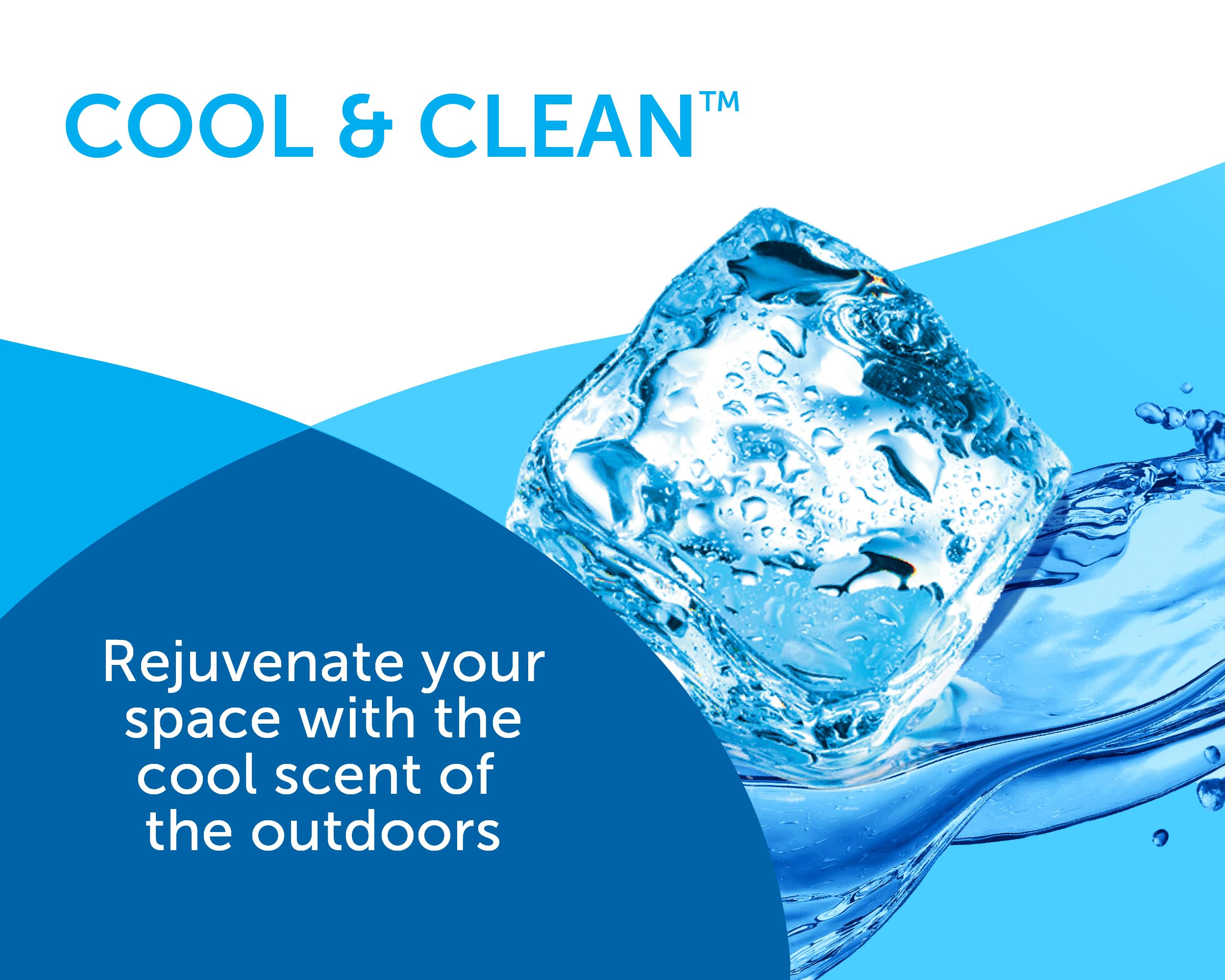 Bright Air, Cool & Clean, 2-in-1 Moisture Absorber & Odor Eliminator, Case of 4, Lasts up to 60 Days Each