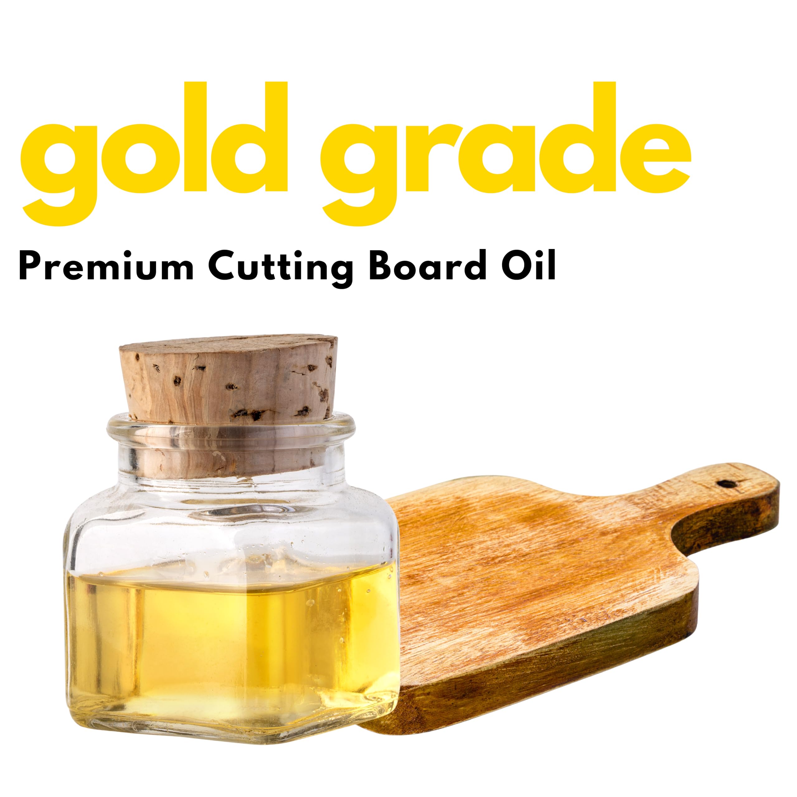 Cutting Board Oil 64 fl oz – 100% Food-Grade Mineral Oil for Protecting and Restoring Wooden Cutting Boards BY AMRIEL CO.