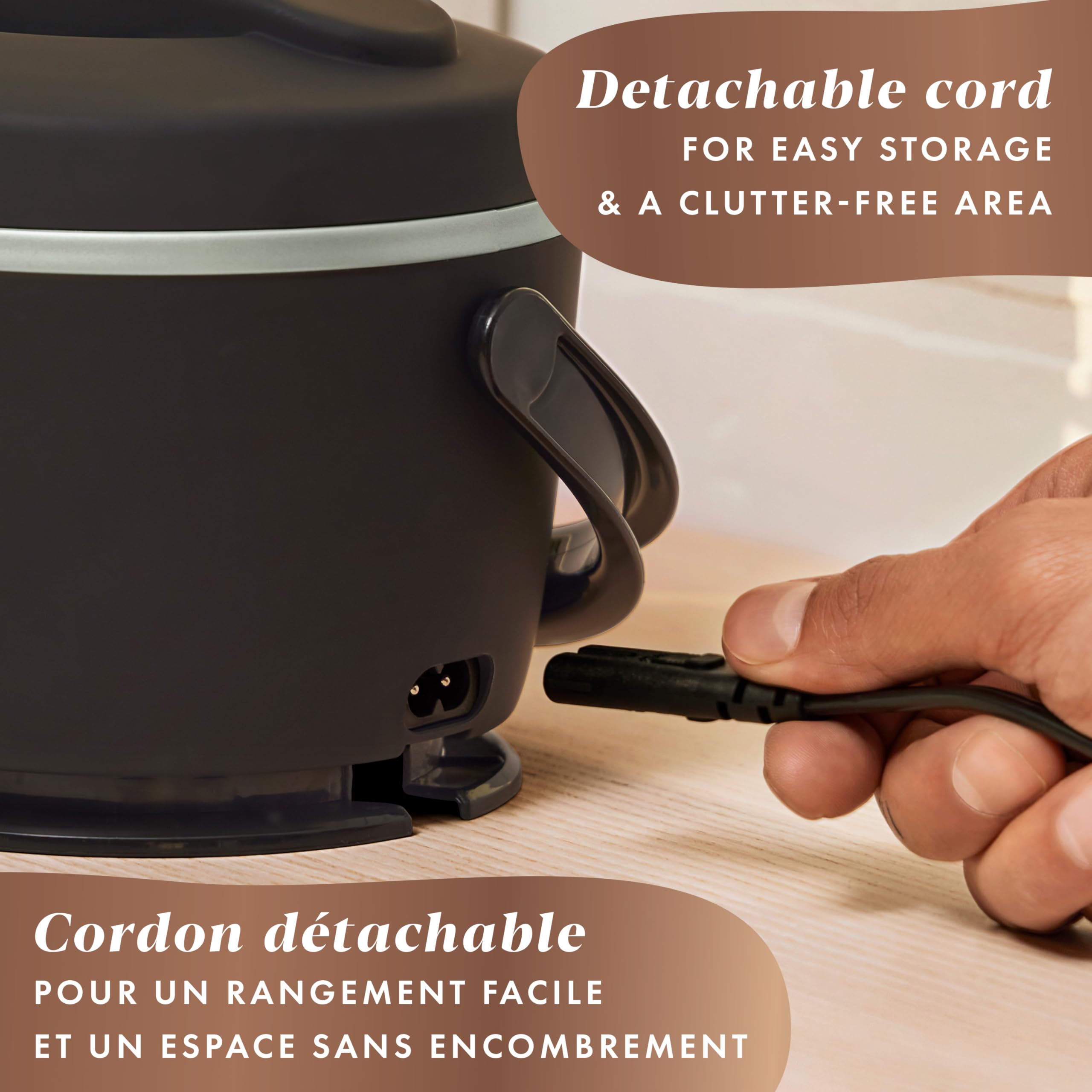 Crock-Pot Electric Lunch Box, Portable Food Warmer for On-the-Go, 20-Ounce (591 mL), Black Licorice