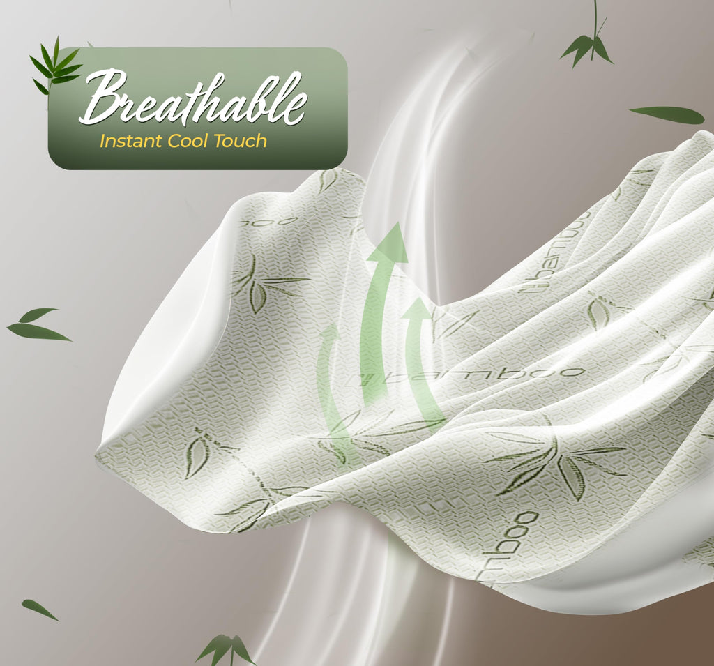 Beddora Bamboo Mattress Protector Queen – 100% Waterproof TPU, Cooling Breathable Viscose from Bamboo, Noiseless Fitted Style, Deep Pocket Fits 18–21"