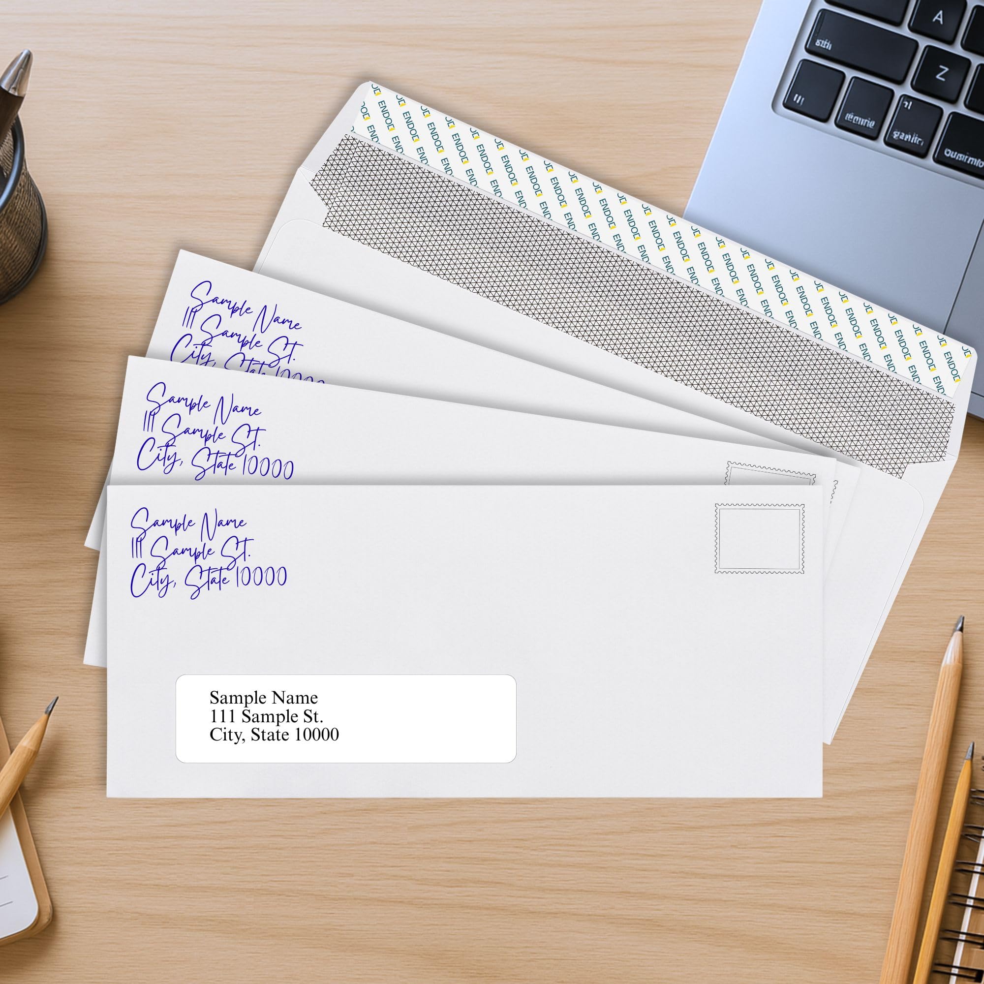 #10 Window Envelopes Self Seal - 100/pack Peel & Seal Closure, Security Tinted Envelopes for Quickbooks Invoices & Business Statements - Letter Size 4-1/8 x 9-1/2 inch 24lb Paper