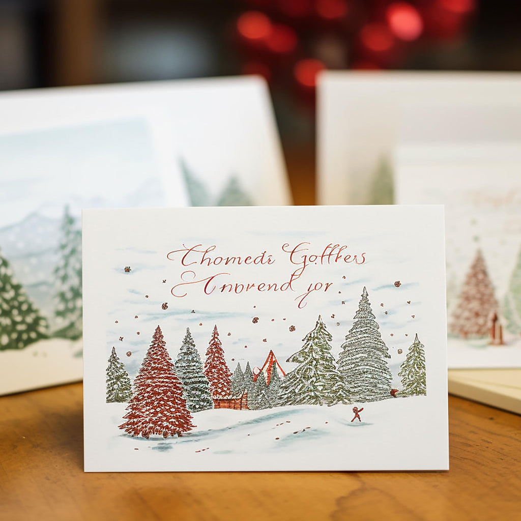 50 Pack Blank Cards and Envelopes 5x7 Inch, Premium White Blank Cardstock Bulk Stationery Greeting Cards, Blank Note Cards with Envelopes for DIY Card Making, Christmas