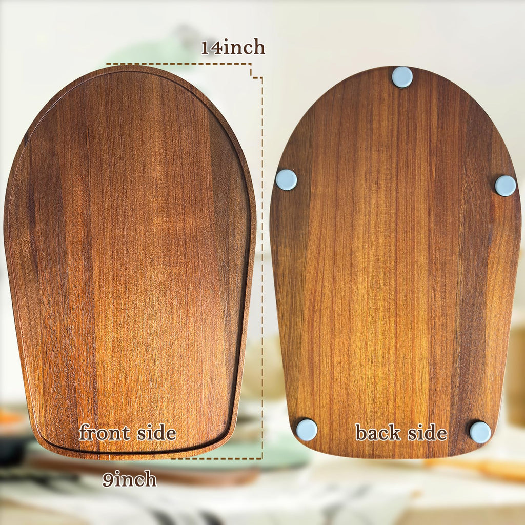 Acacia Wood Mixer Slider Mat for KitchenAid Stand Mixer Wooden Sliding Tray Compatible with Kitchen Aid 4.5-5 Qt Mixer
