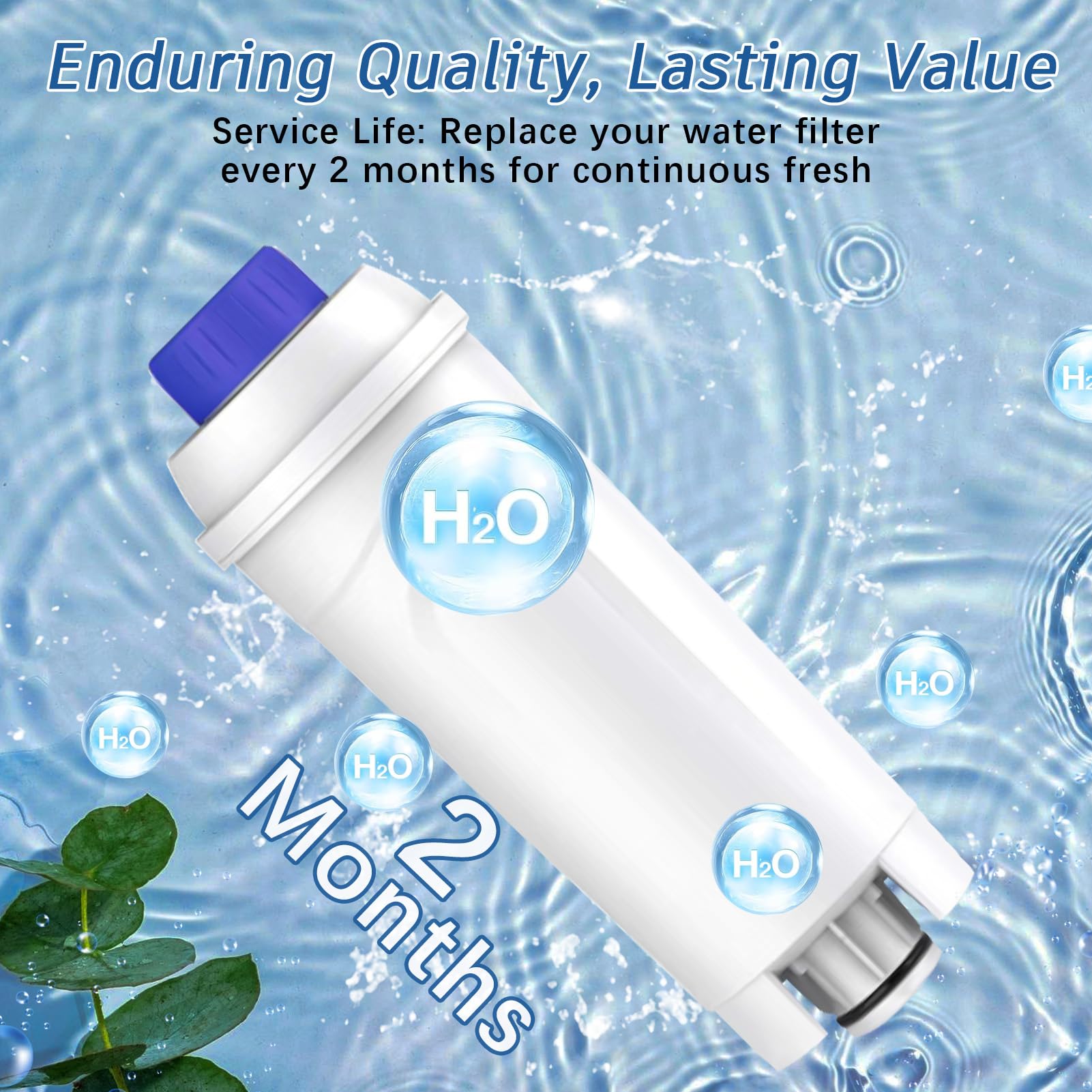3 Pack Water Filter Replacement for DeLonghi* Filter DLSC002 ECAM 22.110,Esam,ETAM,DLS C002,SER3017,5513292811,EC680,EC800