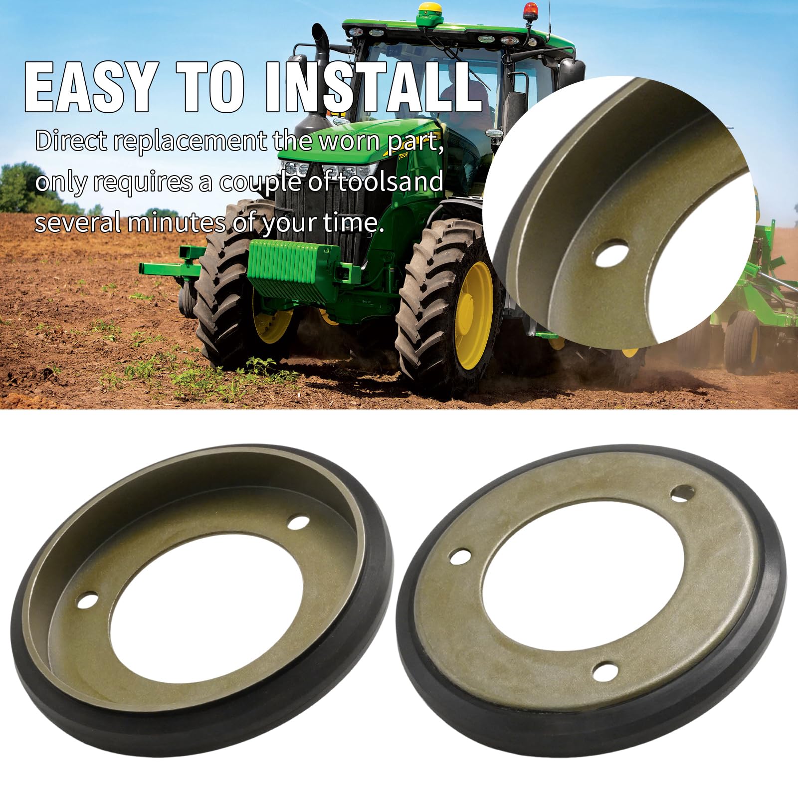 Anxingo 02201300 Drive Friction Wheel Disc, Replacement for John Deere MM223 MM211SP MM224SP Replacement for Ariens 22013 022013, Replace 1501435 313883 (1 Pack)