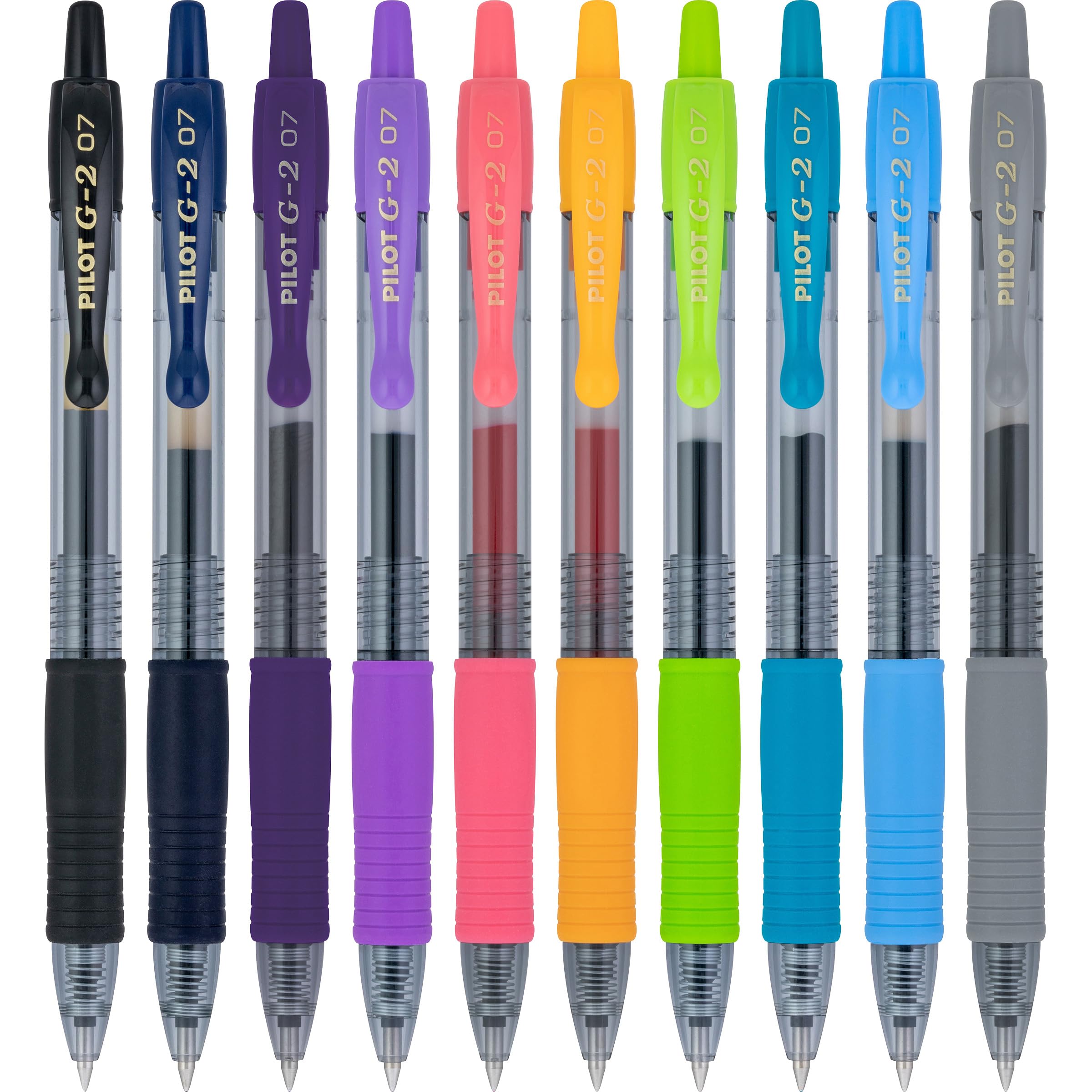 PILOT G2 Limited Edition Harmony Ink Collection Retractable Gel Pens, 0.7mm Fine Point, Assorted Ink, 10-Pack