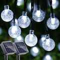 LYHOPE Solar String Lights Outdoor, 2 Pack Total 71ft 120 LED Solar Patio Lights Waterproof, 8 Modes Solar Outdoor Lights Globe Lights for Garden Yard Patio Gazebo Decorations (Cool White)