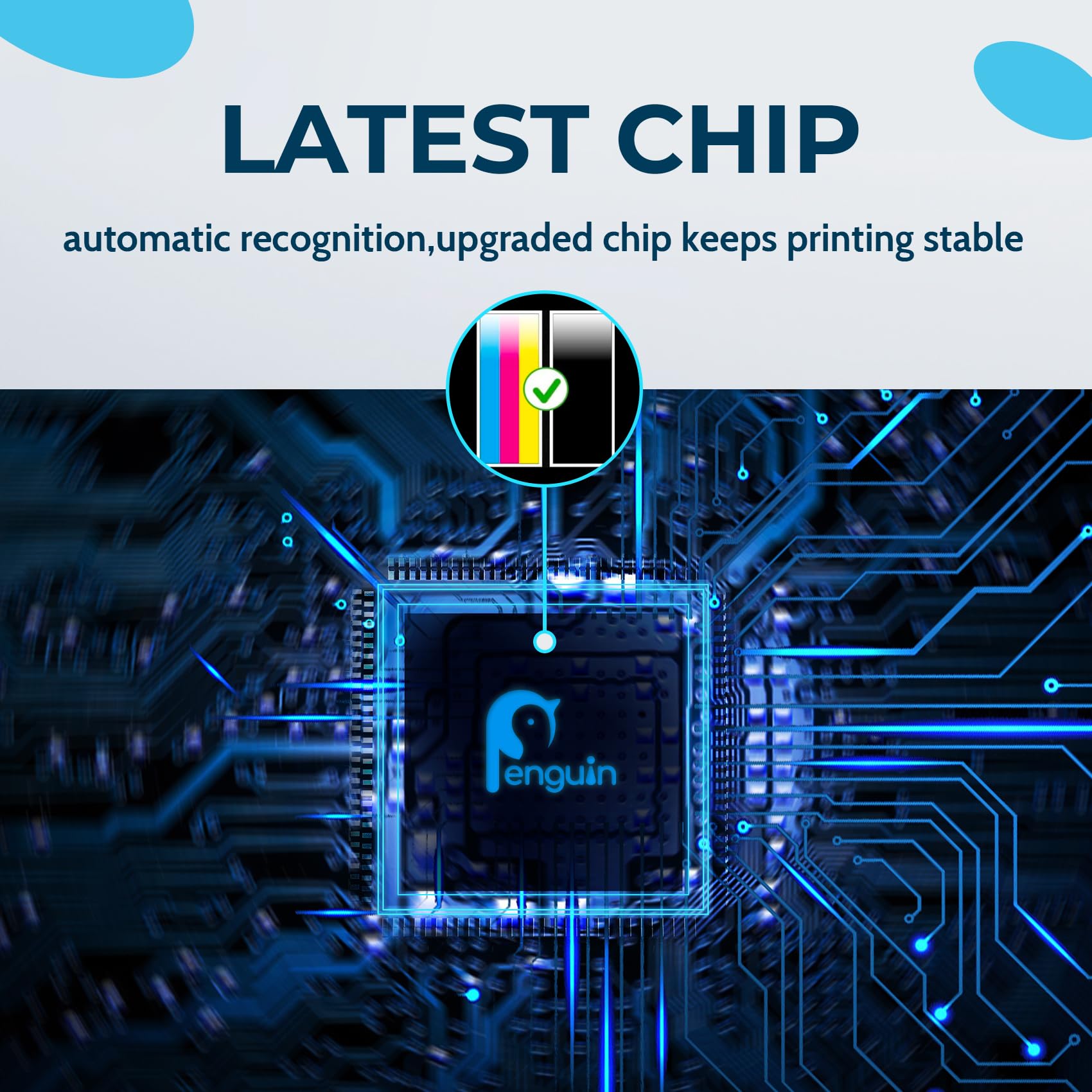 Penguin 63XL Ink Cartridge for HP Envy 4520 4516 4522 Officejet 3830 4650 3833 4512 4516 4520 4522 4655 5255 5200 Deskjet 3630 3632 2132 Printer Remanufactured 63 XL hp63 Tri-Color 1-Pack