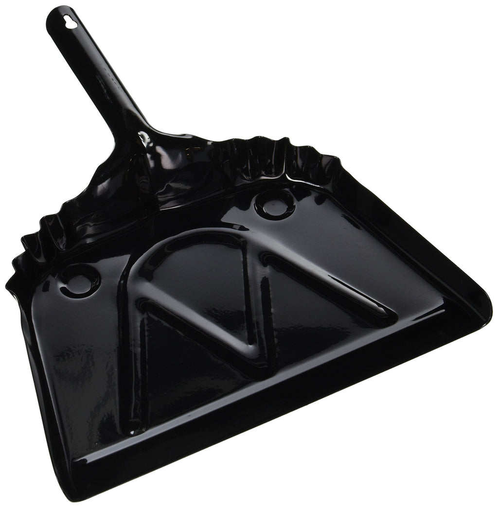 DQB Industries 72539 24-Gauge Metal Dust Pan, 12-Inch, Black