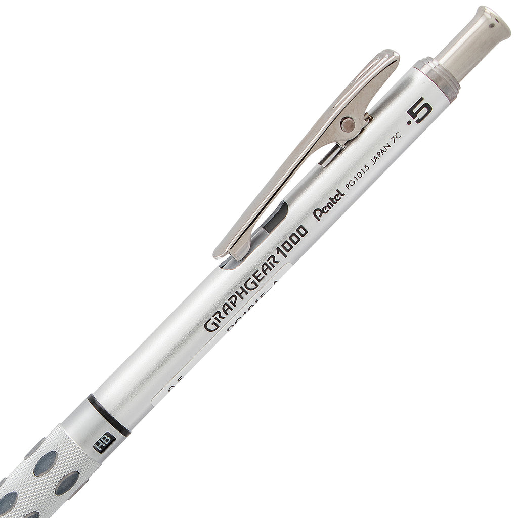 Pentel GraphGear 1000 Premium Mechanical Drafting Pencil with Gift Box, Rectractable, For Students, Architects, Engineers, Artists, 0.5mm Fine Point, Black Barrel, PG1015-A-BX, 1 Pack