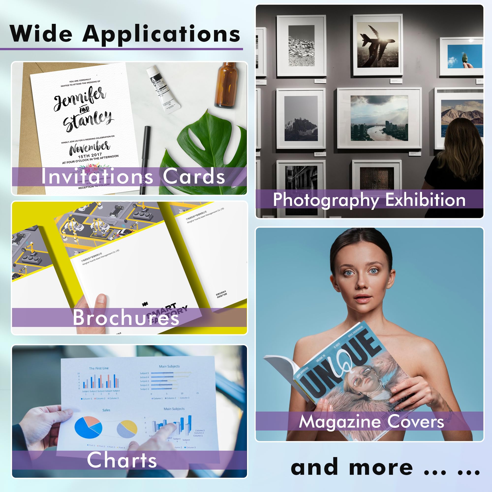 Koala Photo Paper Matte Coated 8.5X11 Inches Compatible with Inkjet Printer 48LB Presentation Paper 100 Sheets