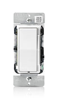 Leviton Decora Dimmer with Slide Bar and Rocker Switch, 15 Amp, DSL06-1LZ, White