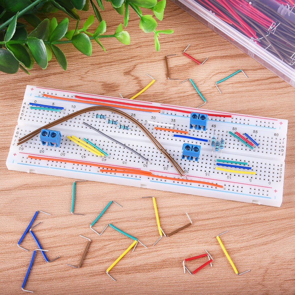 AUSTOR Jumper Wire Kit, 560 Pcs Preformed Breadboard Jumper Wire 14 Lengths Assorted Breadboard Jumper Wires with Free Box