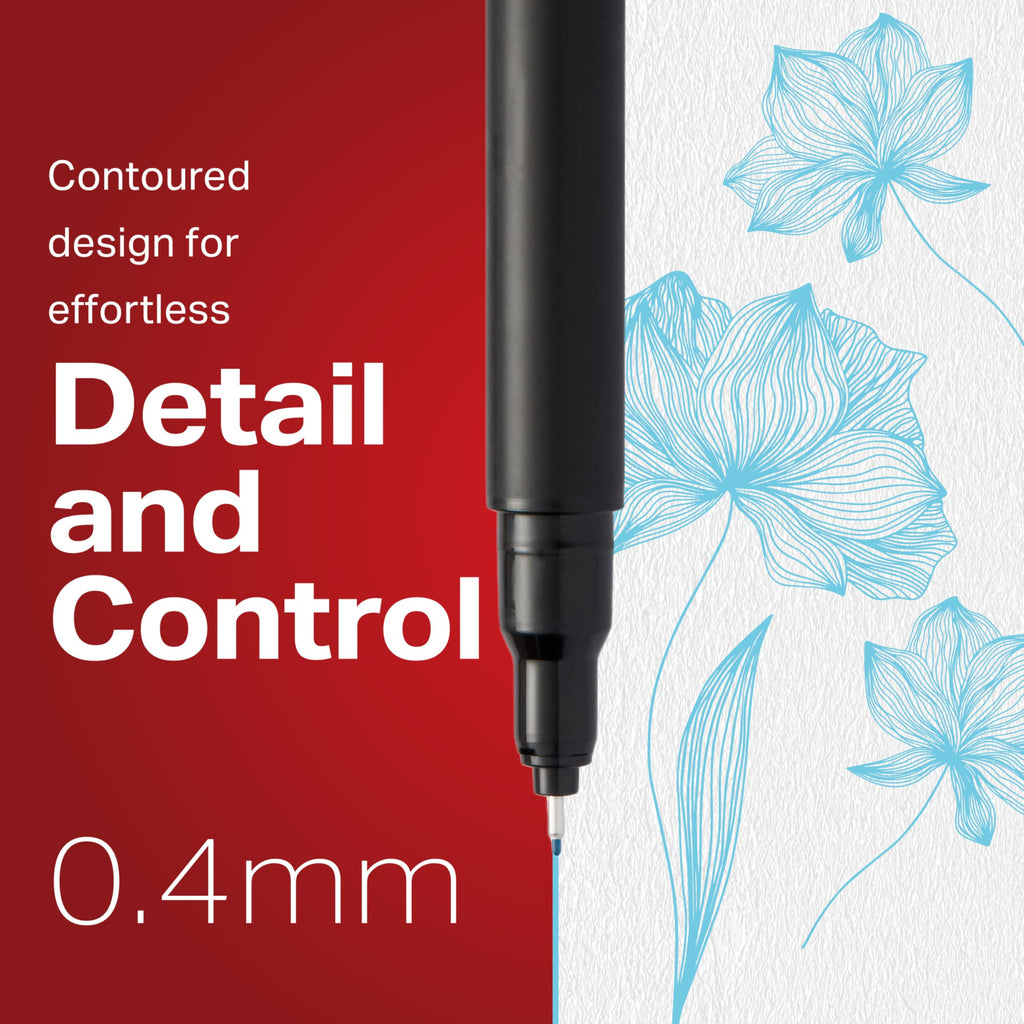 Sharpie Pens, Felt Tip, Fine Point (0.4 mm), Blue, 12 Count