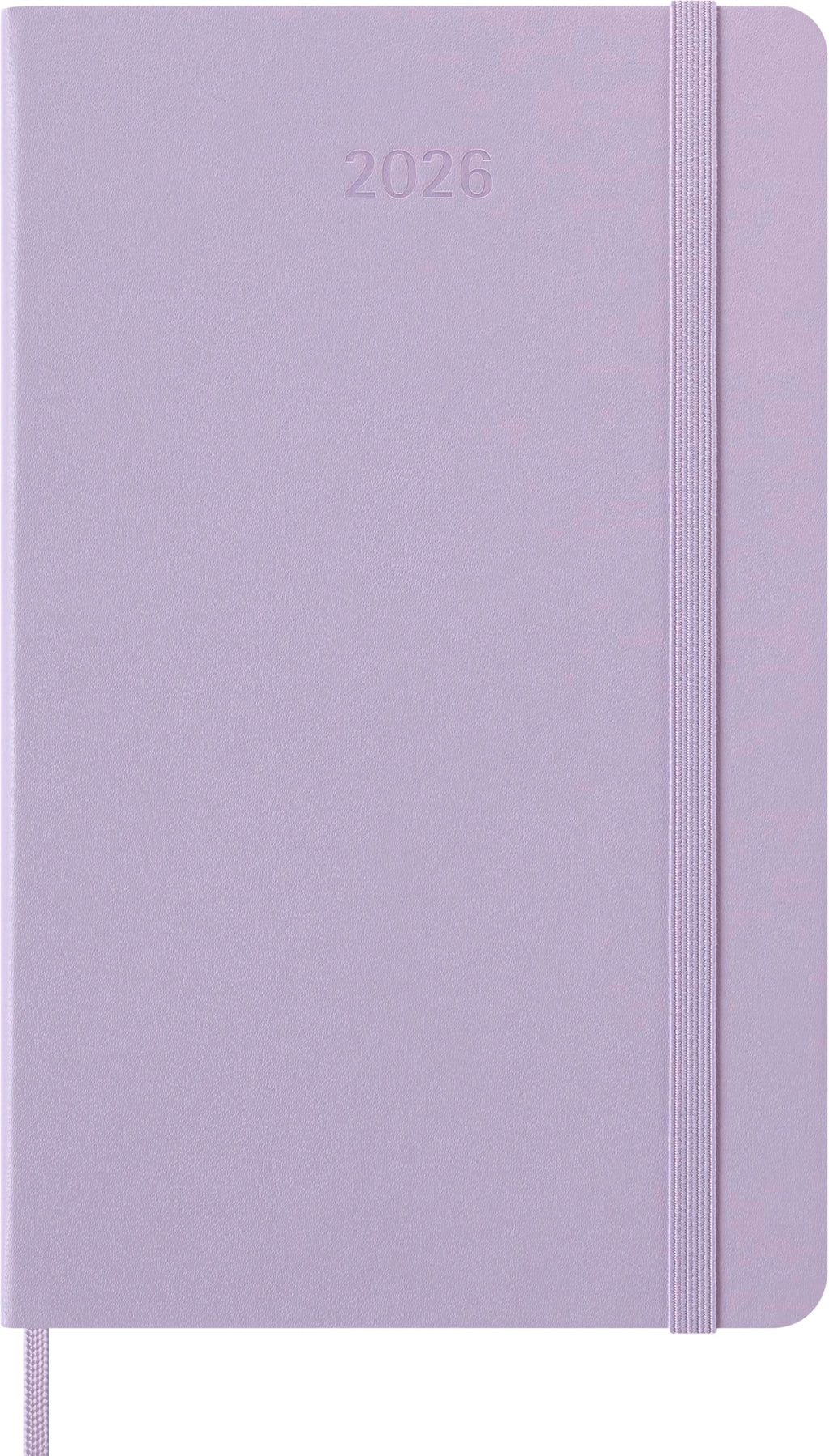 Moleskine Classic 12 Month 2026 Daily Planner, Hard Cover, Large (5" x 8.25"), Pastel Lilac, 400 pages